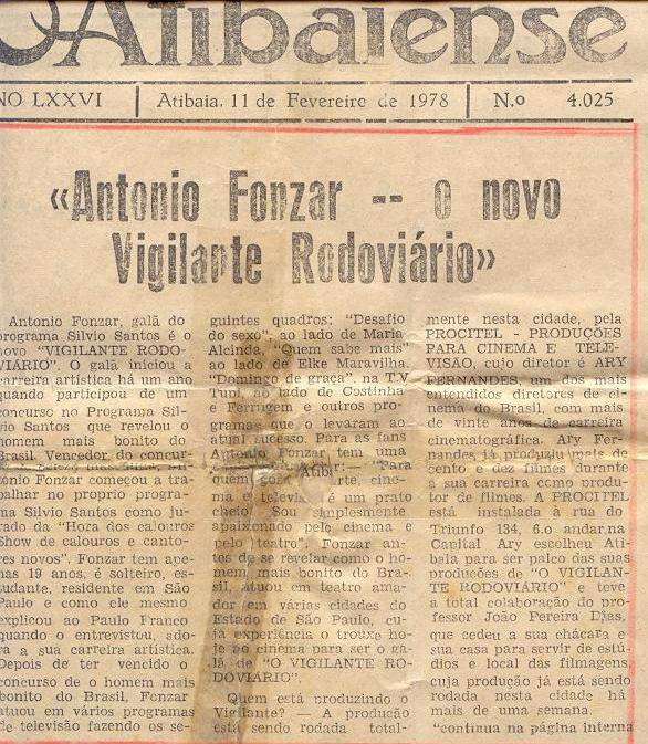 Segundo Vigilante Rodoviário de 1978