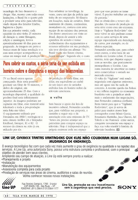 Revista Tela Viva 1998