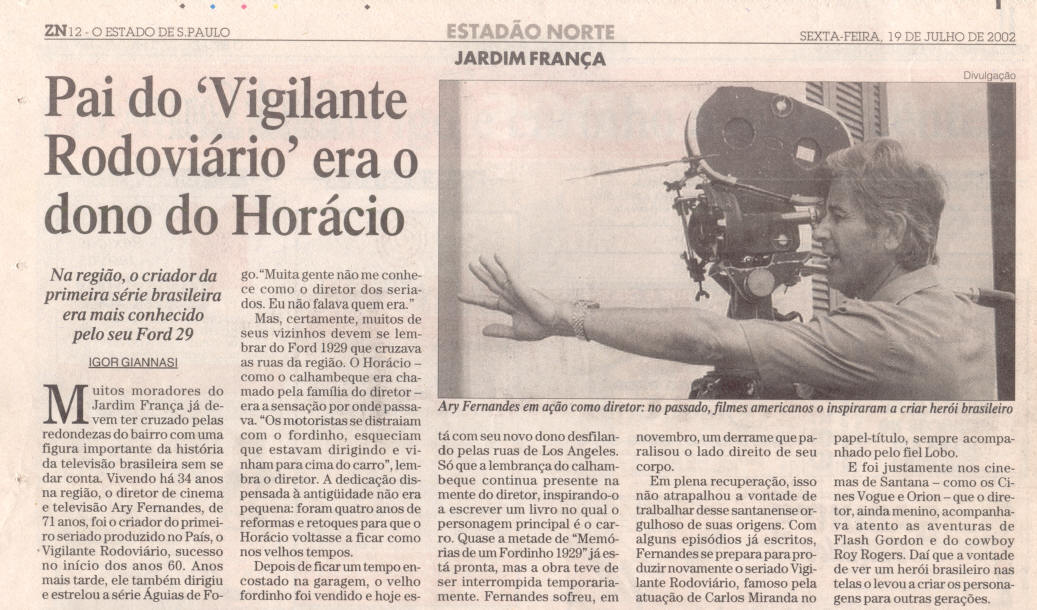 O Estado de São Paulo - 19/07/2002