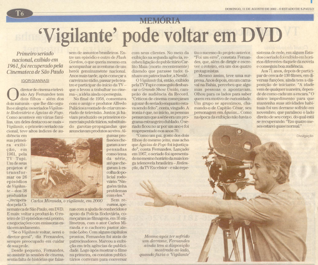O Estado de São Paulo - 11/08/2002